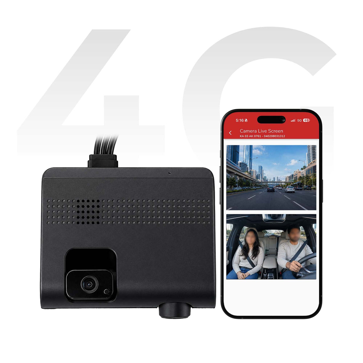 Fleettrack EH24D Dual Channel 4G Dashcam