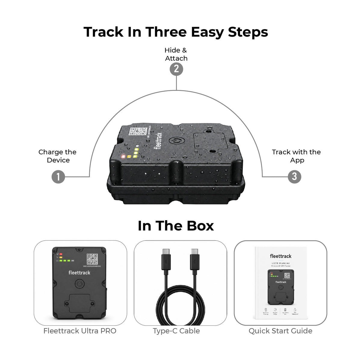 Fleettrack Ultra Pro 4G Wireless GPS Tracker