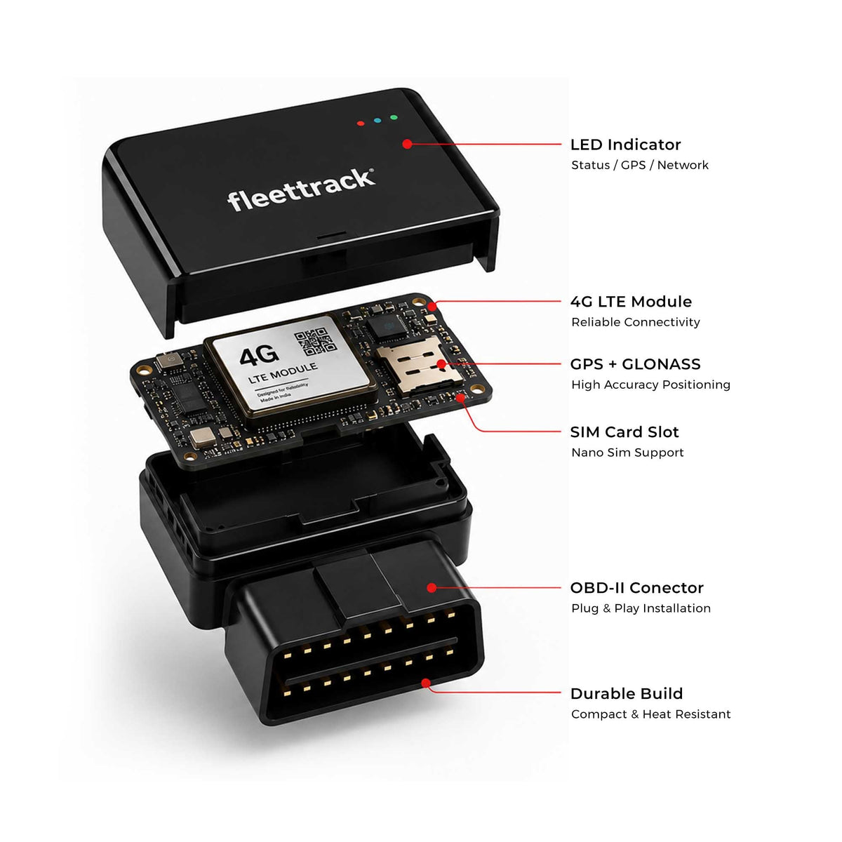 Fleettrack OBD Pro 4G GPS Tracker