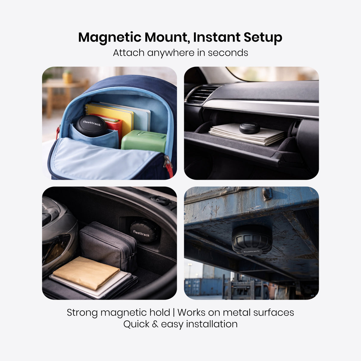 Fleettrack FindOne™ Pro Bluetooth GPS Tracker | IP68 Waterproof, No SIM, 3-Year Battery