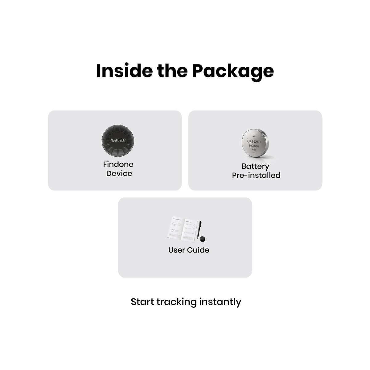 Fleettrack FindOne™ Pro Bluetooth GPS Tracker | IP68 Waterproof, No SIM, 3-Year Battery