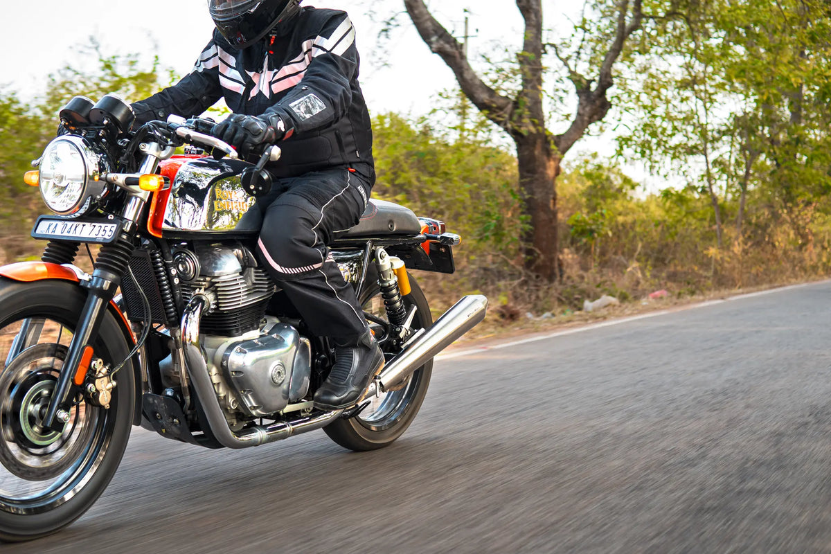 RE Interceptor 650 / Continental GT 650 - Brushed Steel Finish Matte (Long Type) PoweRage Performance Slip on Exhaust