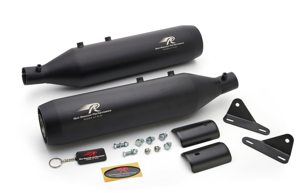 Astral Exhaust for Royal Enfield Super Meteor 650 - Black Finish