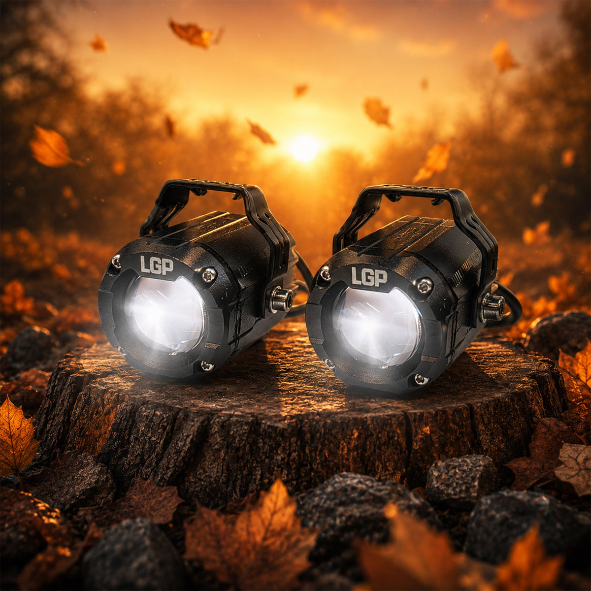 LGP DK150S 70W LED Spotlight for Motorcycles - 7200 Lumens Auxiliary Driving Light, IP68 Waterproof