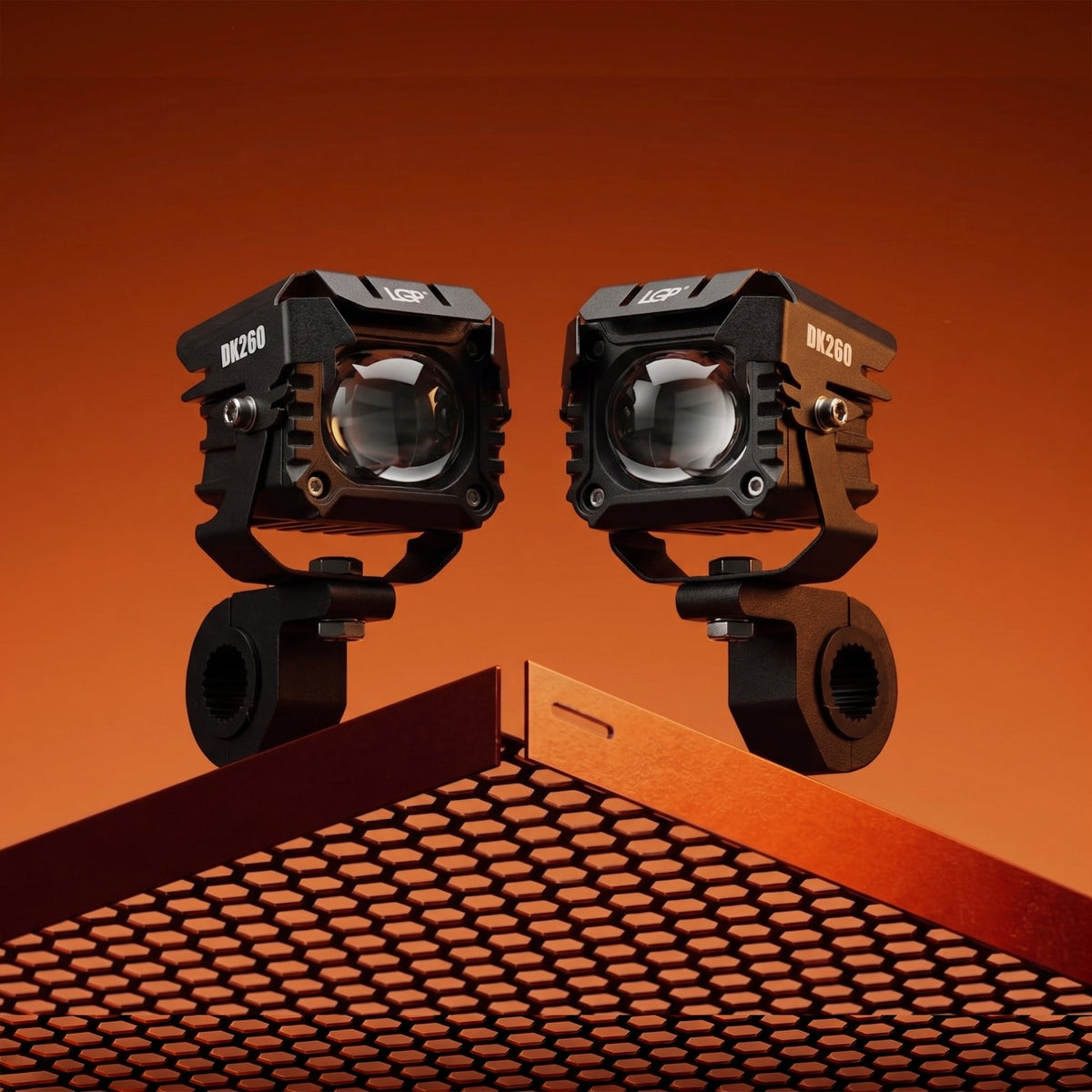 LGP DK260 LED Fog Lamp for Bike (Pair)| Wiring Harness & Wired Switch Included | High Power, Universal Motorcycle Fit