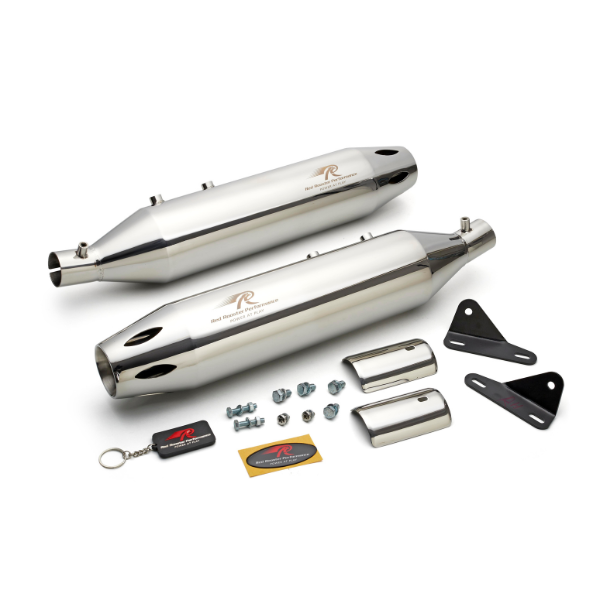Astral Pro Exhaust for Royal Enfield Super Meteor 650 - Polish Finish