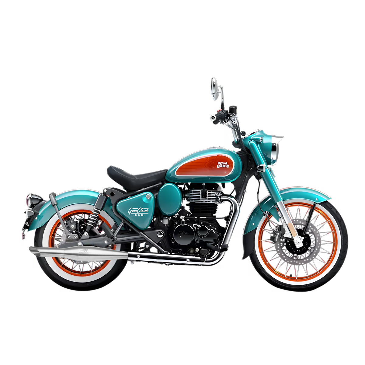 Rumbler Ace Exhaust for Royal Enfield Goan Classic 350 - Matte Finish