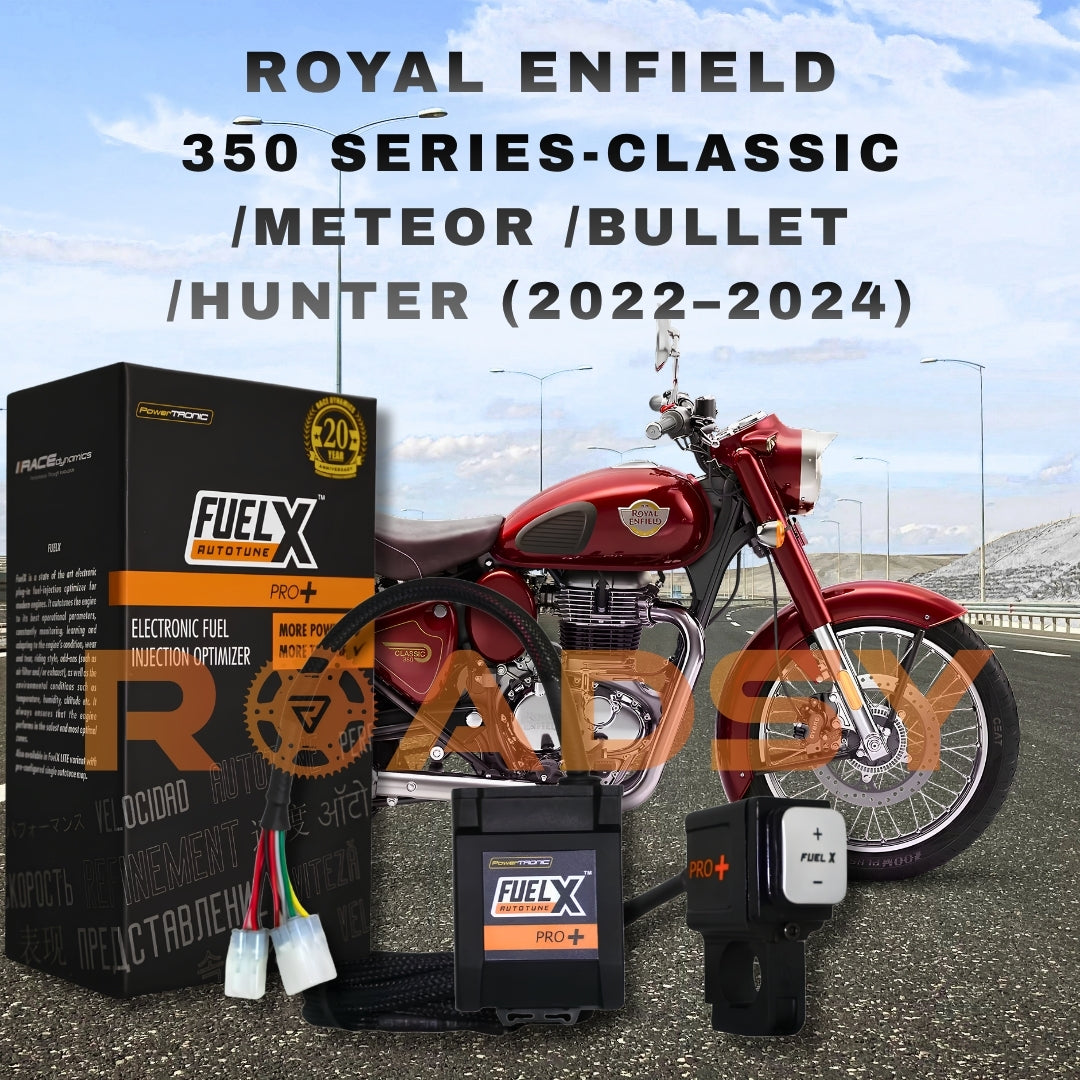 FuelX Pro+ for Royal Enfield 350 Series Classic 350, Meteor 350, Bullet 350 & Hunter 350 (2022-2024)