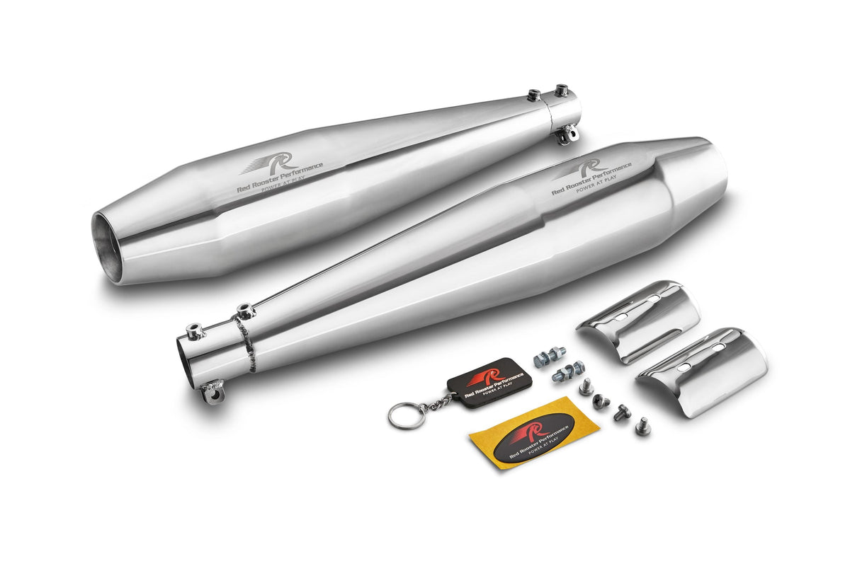 Stellar Exhaust for Royal Enfield Interceptor 650 - Polish Finish