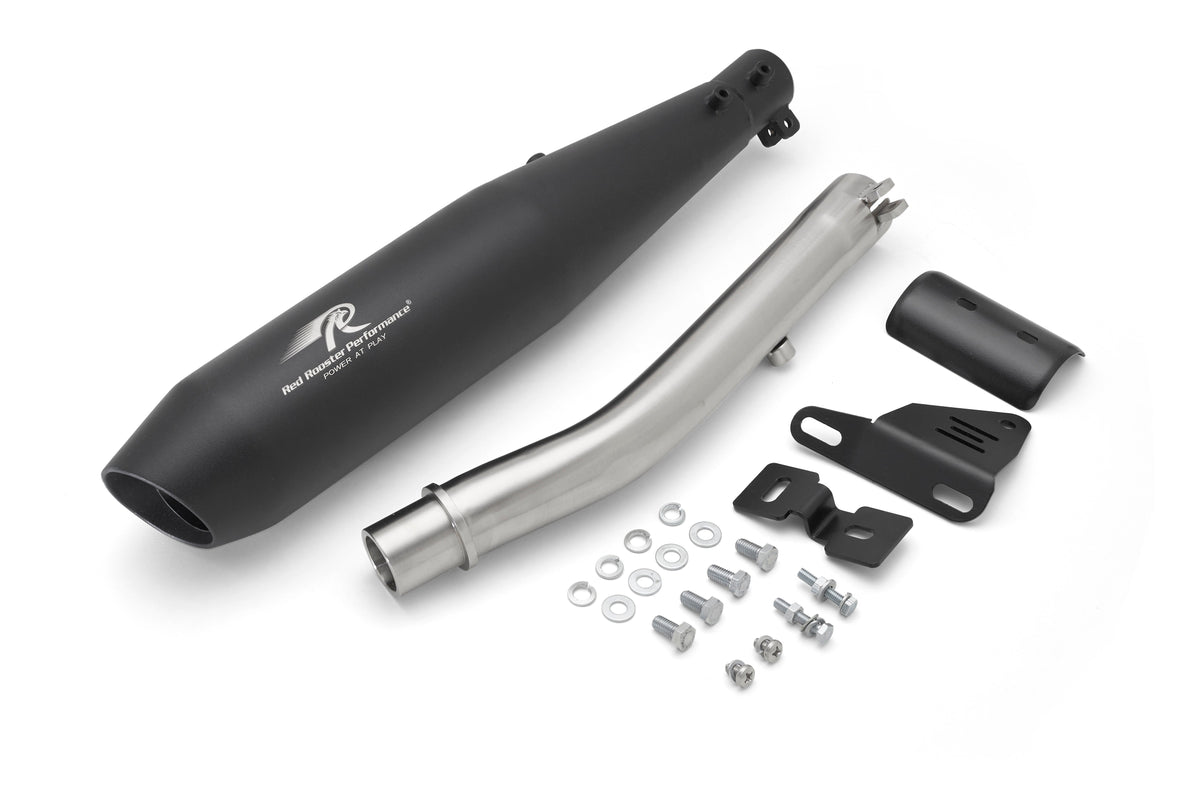 Stellar X Exhaust for Royal Enfield Bear 650 - Black Finish