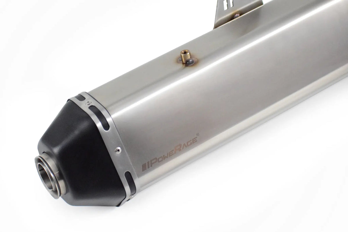 RE Himalayan 411 Brushed Steel Finish (Matte) PoweRage Performance Slip on Exhaust