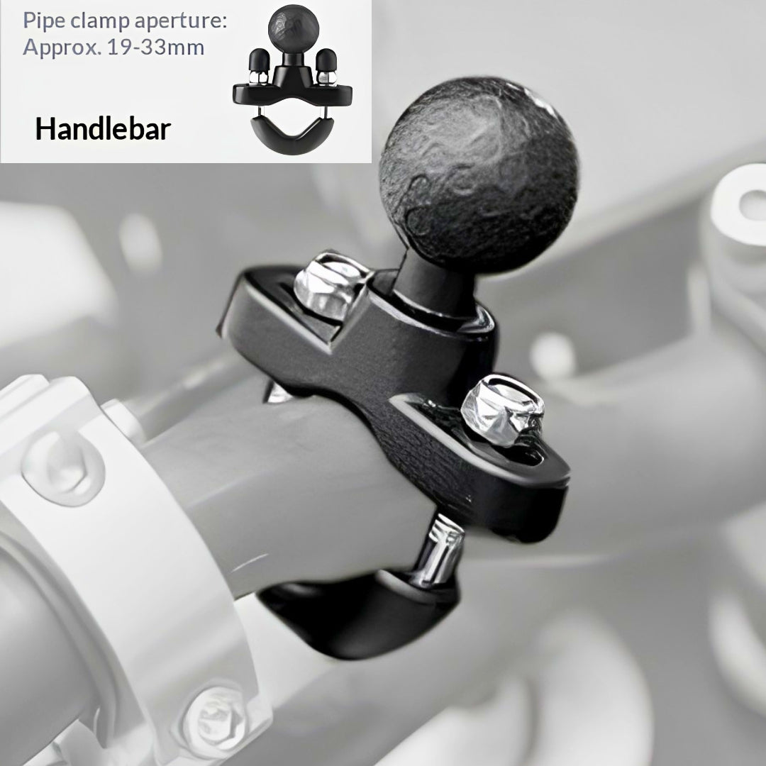 LGP - 1314 Motorcycle Mobile Holder with Vibration Damper & Quick Release Secure Adjustable Phone Mount for Bike & Motorcycle Handlebar