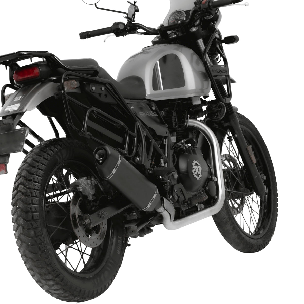 Vertex Exhaust for Royal Enfield Himalayan 411 - Black Finish