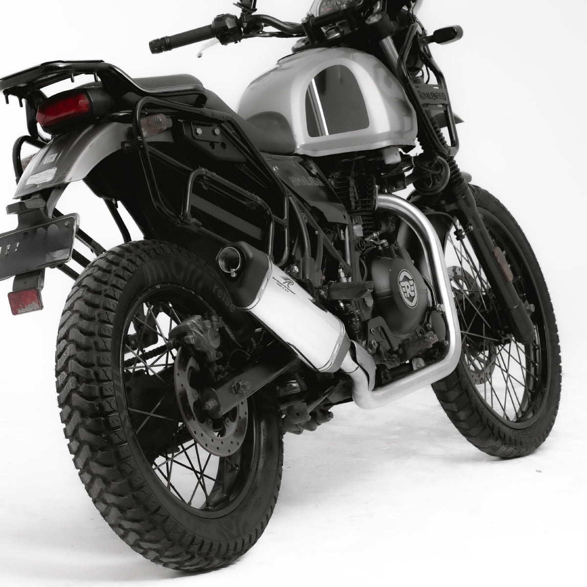 Vertex Exhaust for Royal Enfield Himalayan 411 - Polish Finish