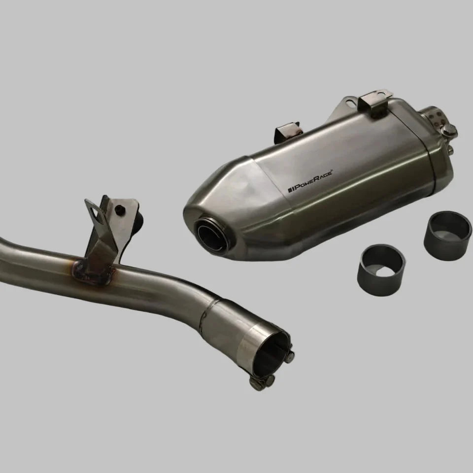 Royal Enfield Himalayan 450 PoweRage Performance Slip-On Exhaust with bend pipe