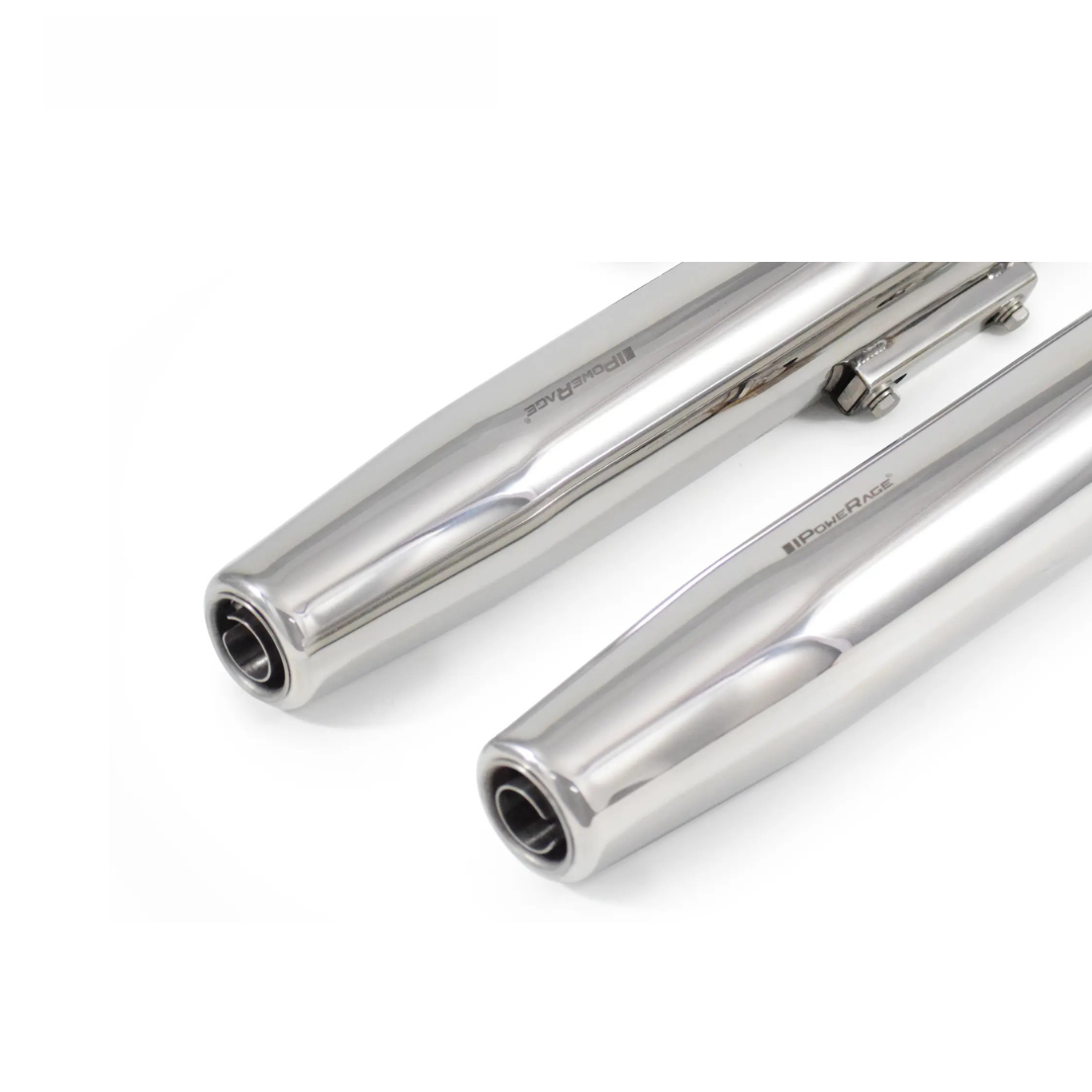 RE Super Meteor 650 - Polish Finish PoweRage Performance Slip on Exhaust
