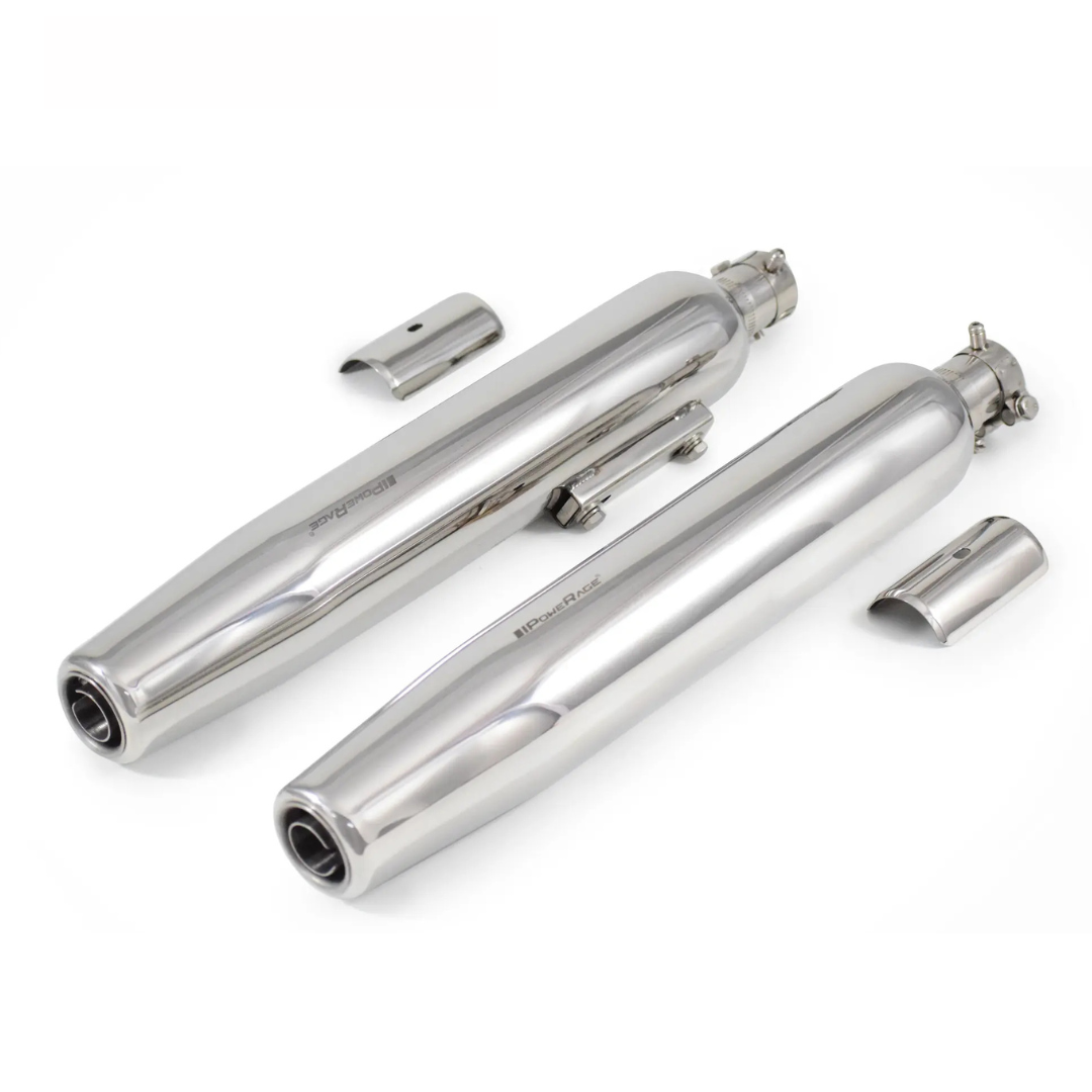 RE Super Meteor 650 - Polish Finish PoweRage Performance Slip on Exhaust