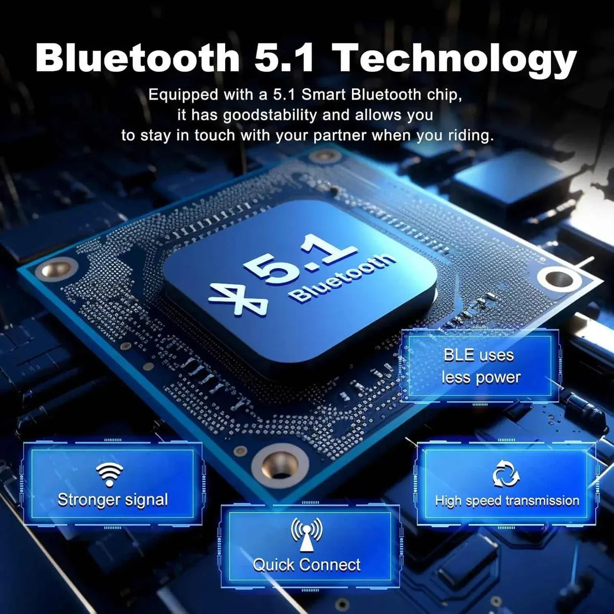 EJEAS V6 Pro Plus Bluetooth Intercom - 800m, DSP Noise Cancel