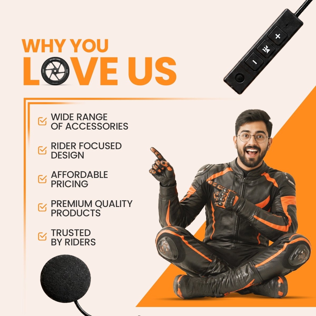LGP BLUETOOTH BT-8 WIRELESS HELMET HEADSET FOR CALLING AND MUSIC WITH MIC - LGP India