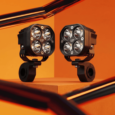 LGP DK40 LED Fog Lamp for Bike (Pair) | Heavy-Duty High Power Waterproof Spotlight | Universal Motorcycle & Car Fit - LGP India