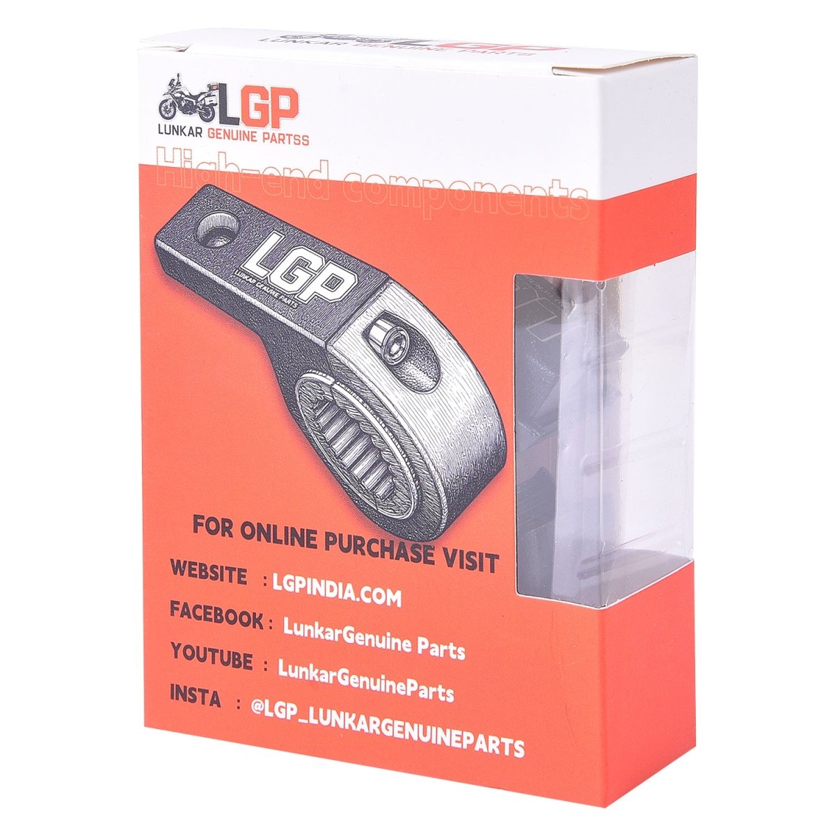 LGP Fog Lamp Clamp for Bike & Motorcycle | Universal Metal Mount Bracket for Auxiliary Lights1 PC - LGP India