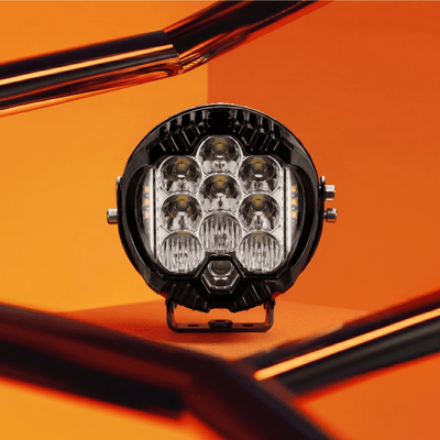 LGP Little Monster White LED Fog Lamp for Bike | Compact Spotlight Auxiliary Light | Waterproof, Universal Motorcycle & Scooter Fit - LGP India