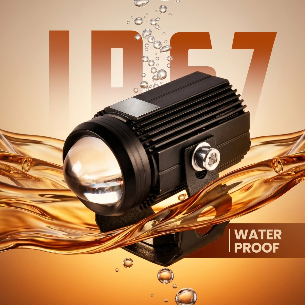 LGP Mini Drive LED Fog Lamp for Bike (Pair) | Compact Driving Spotlight | Waterproof, Universal Motorcycle & Scooter Fit - LGP India