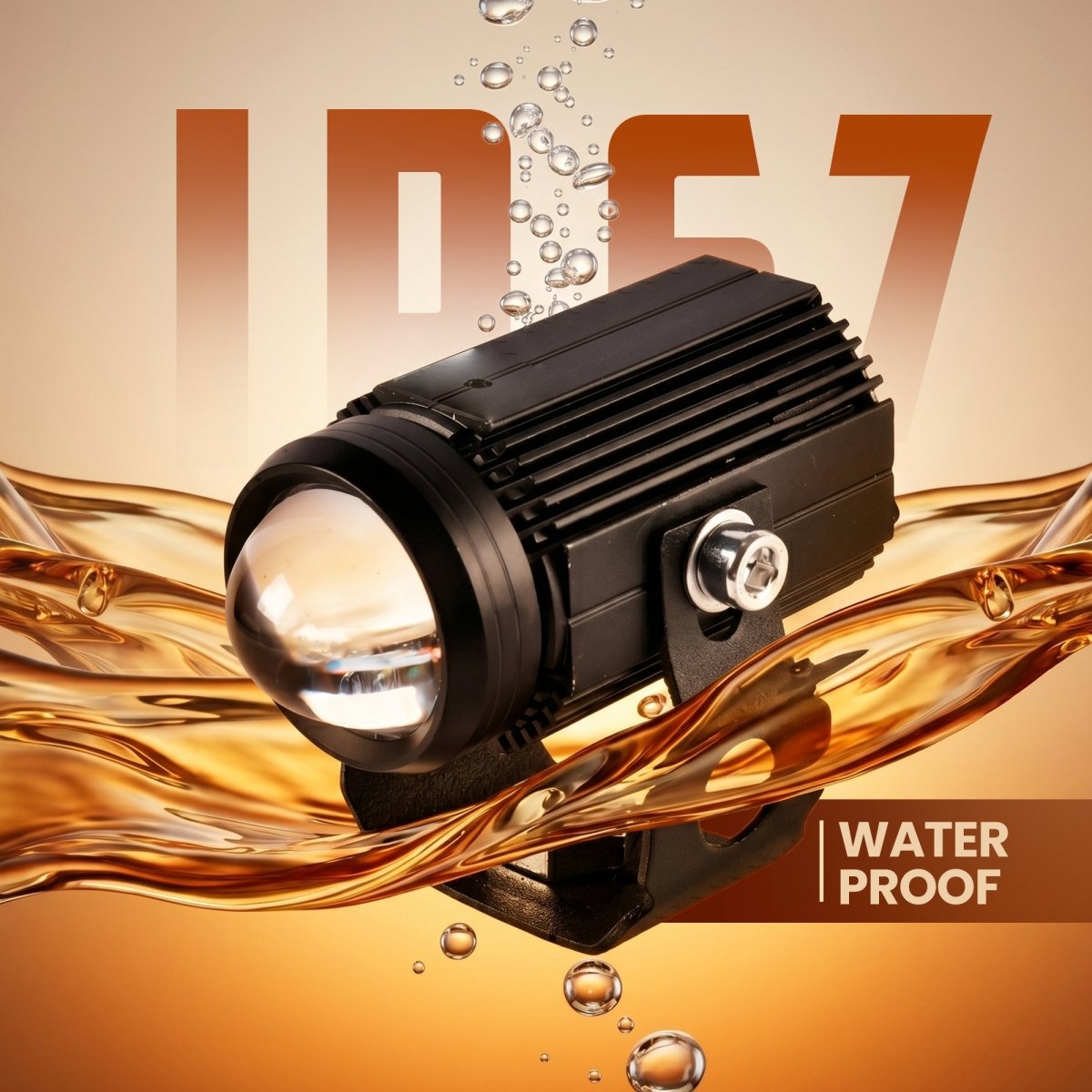 LGP Mini Driving LED Fog Lamp for Bike (Pair) | High Brightness Waterproof Auxiliary Light | Universal Fit for All Motorcycles - LGP India