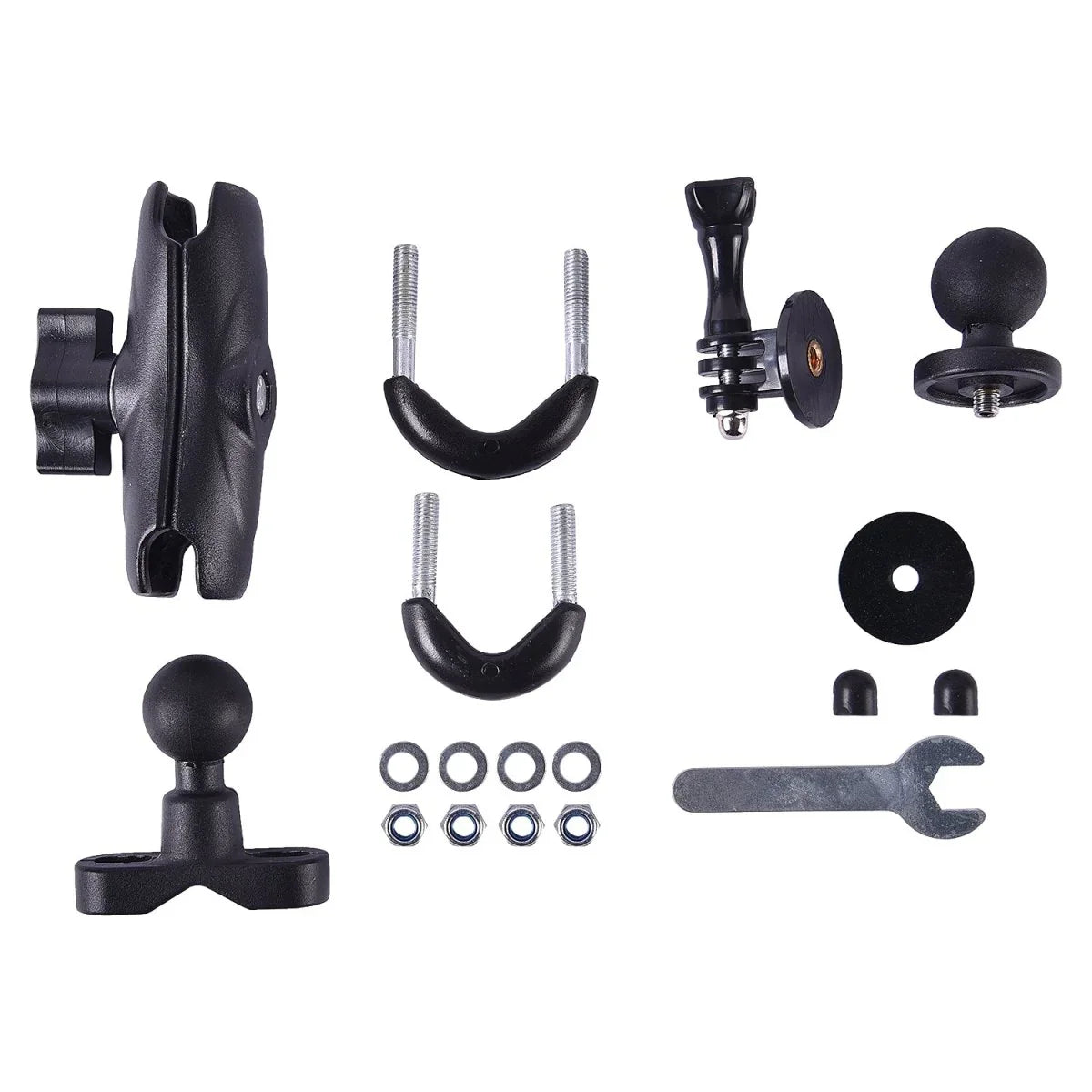 LGP MOTORCYCLE CAMERA MOUNT WITH 360 ROTATIONAL HANDLE BAR AND MIRROR BAR FITHANDLE BAR - LGP India
