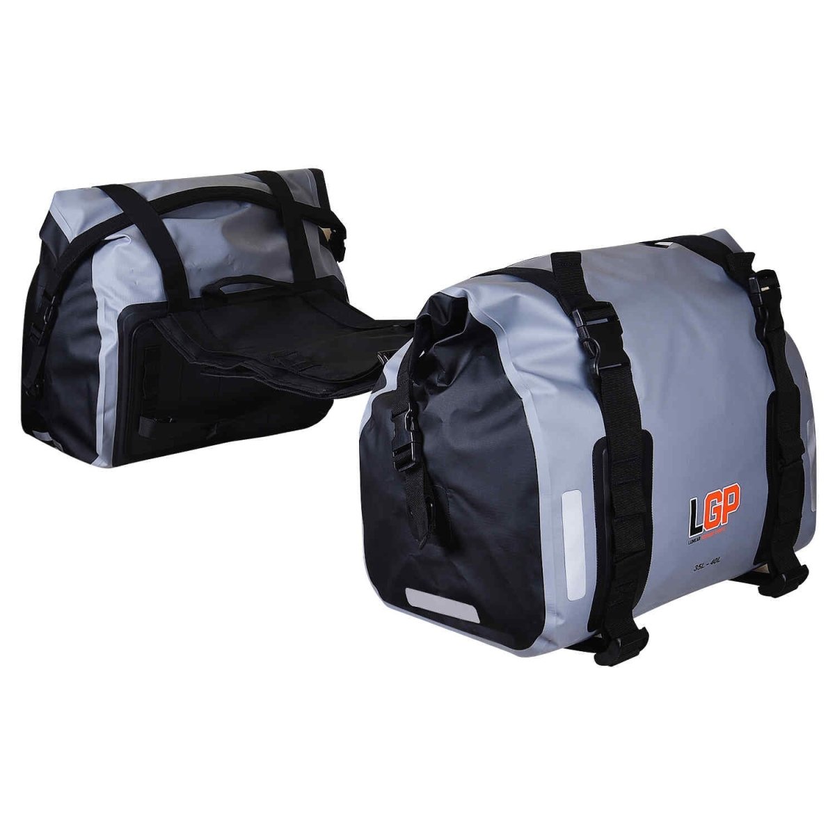 LGP Motorcycle Saddle Bag 35L*2 (Grey) - LGP India