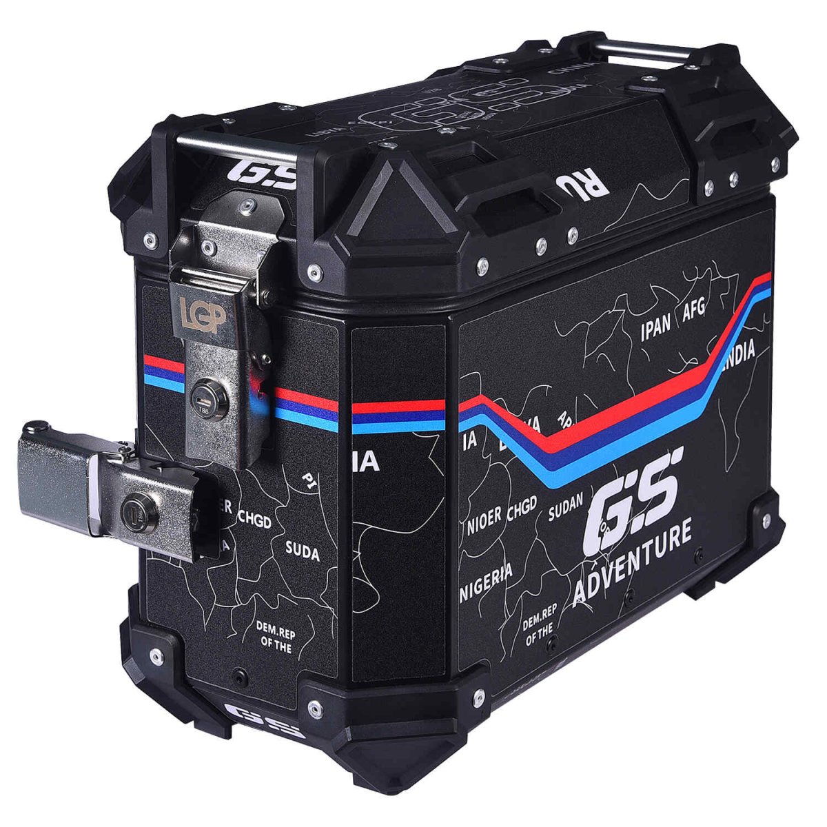LGP PANNIER BOX 25L BLACK MAP LINE - LGP India
