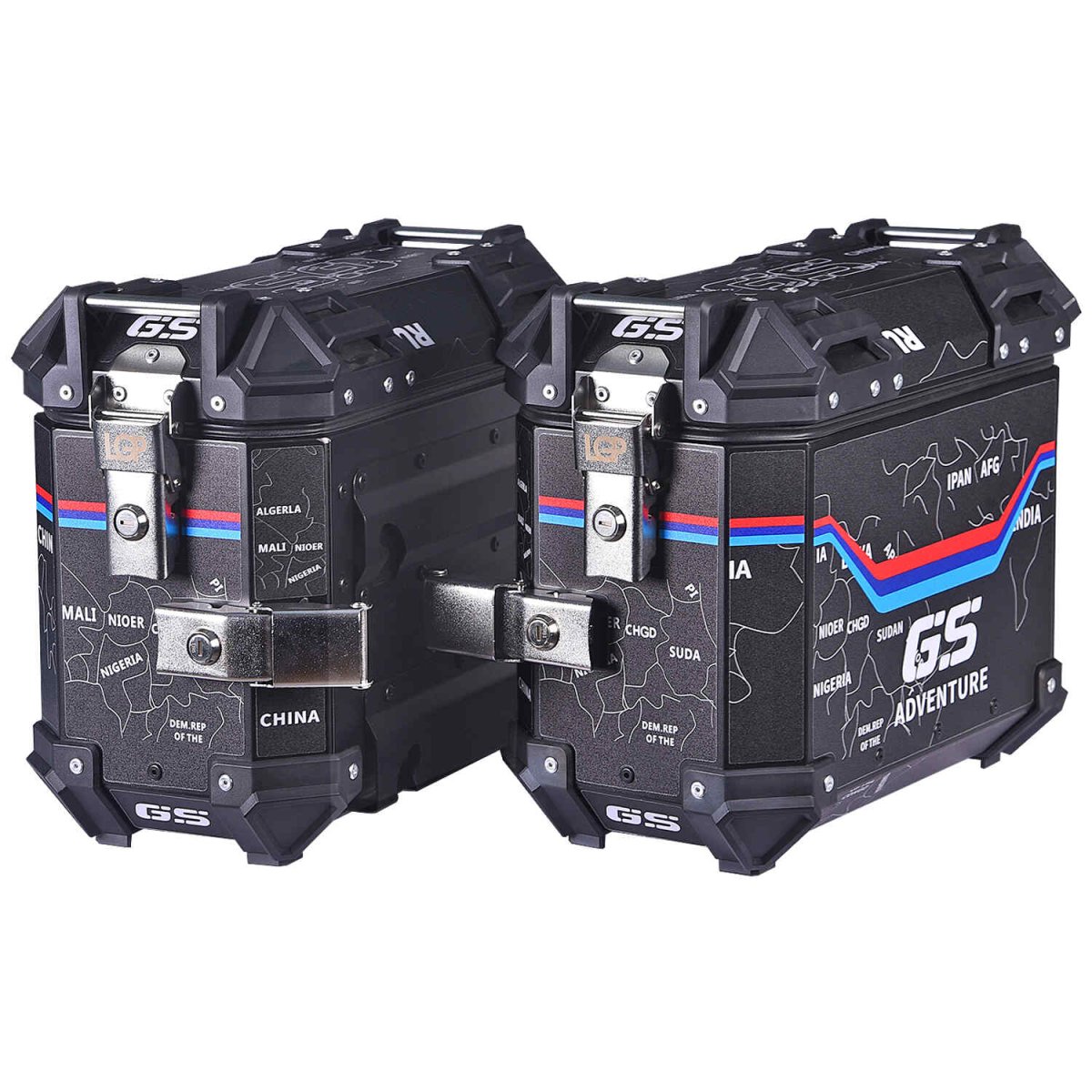 LGP PANNIER BOX 25L BLACK MAP LINE - LGP India