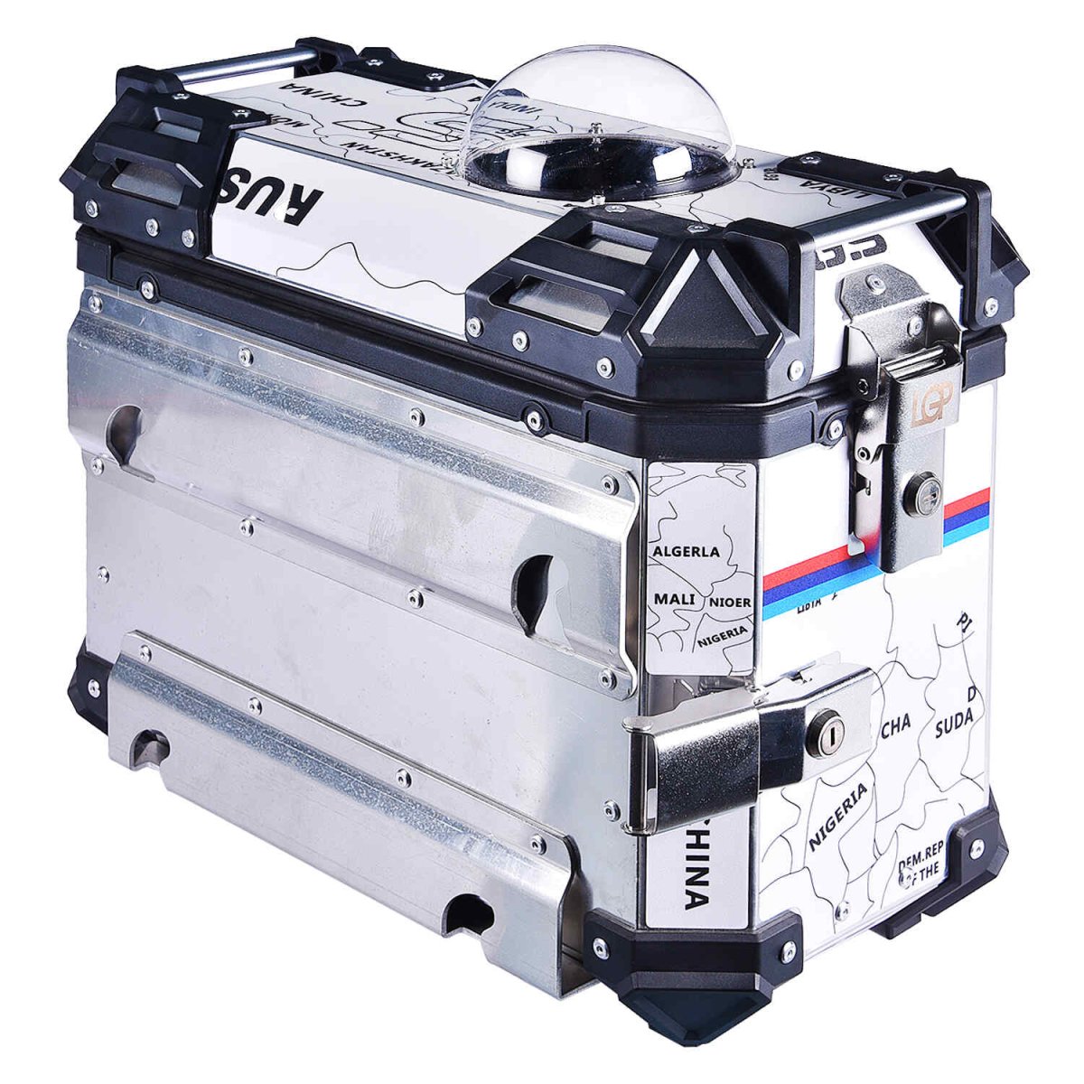 LGP PANNIER BOX 38L WHITE MAP LINE FOR PET - LGP India