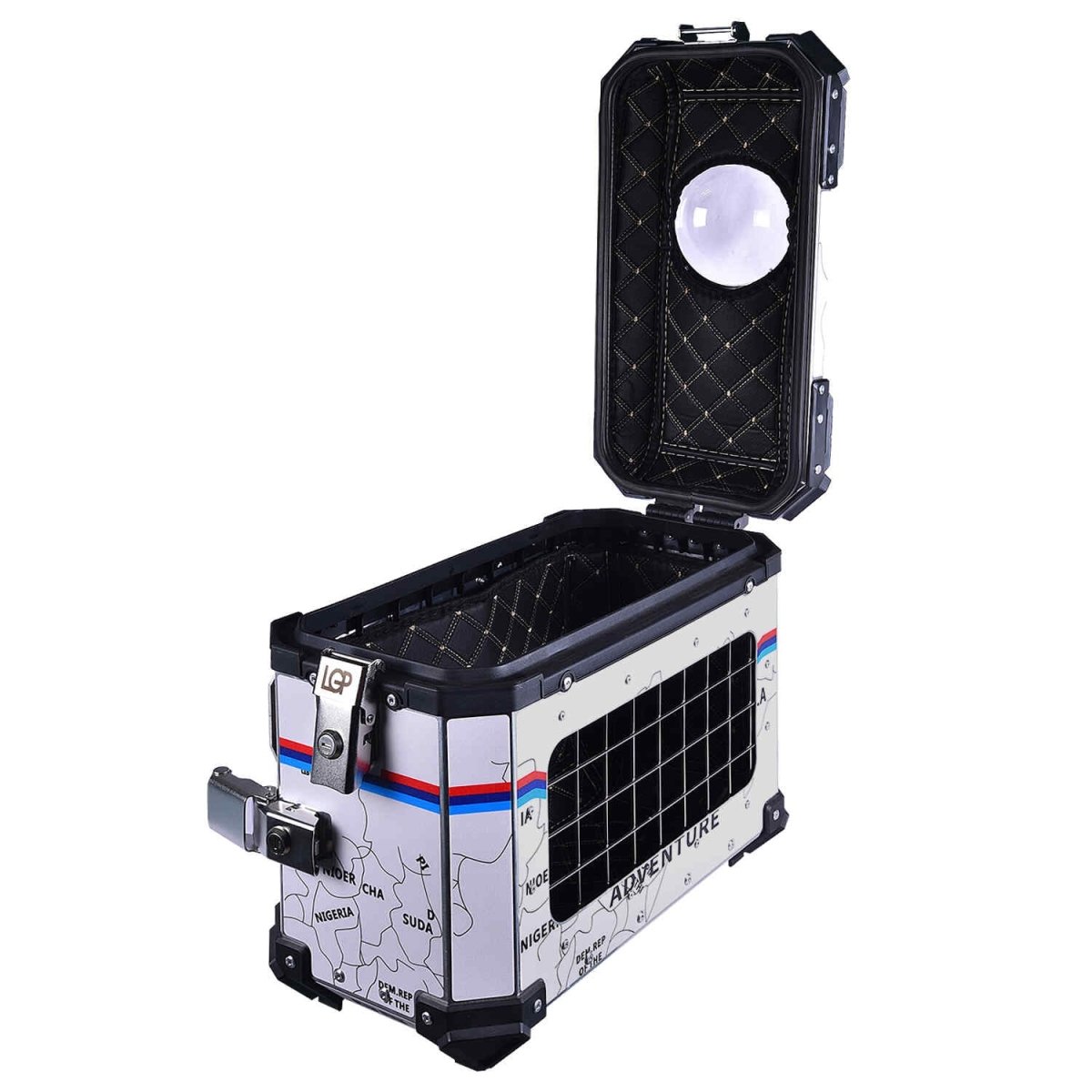 LGP PANNIER BOX 38L WHITE MAP LINE FOR PET - LGP India