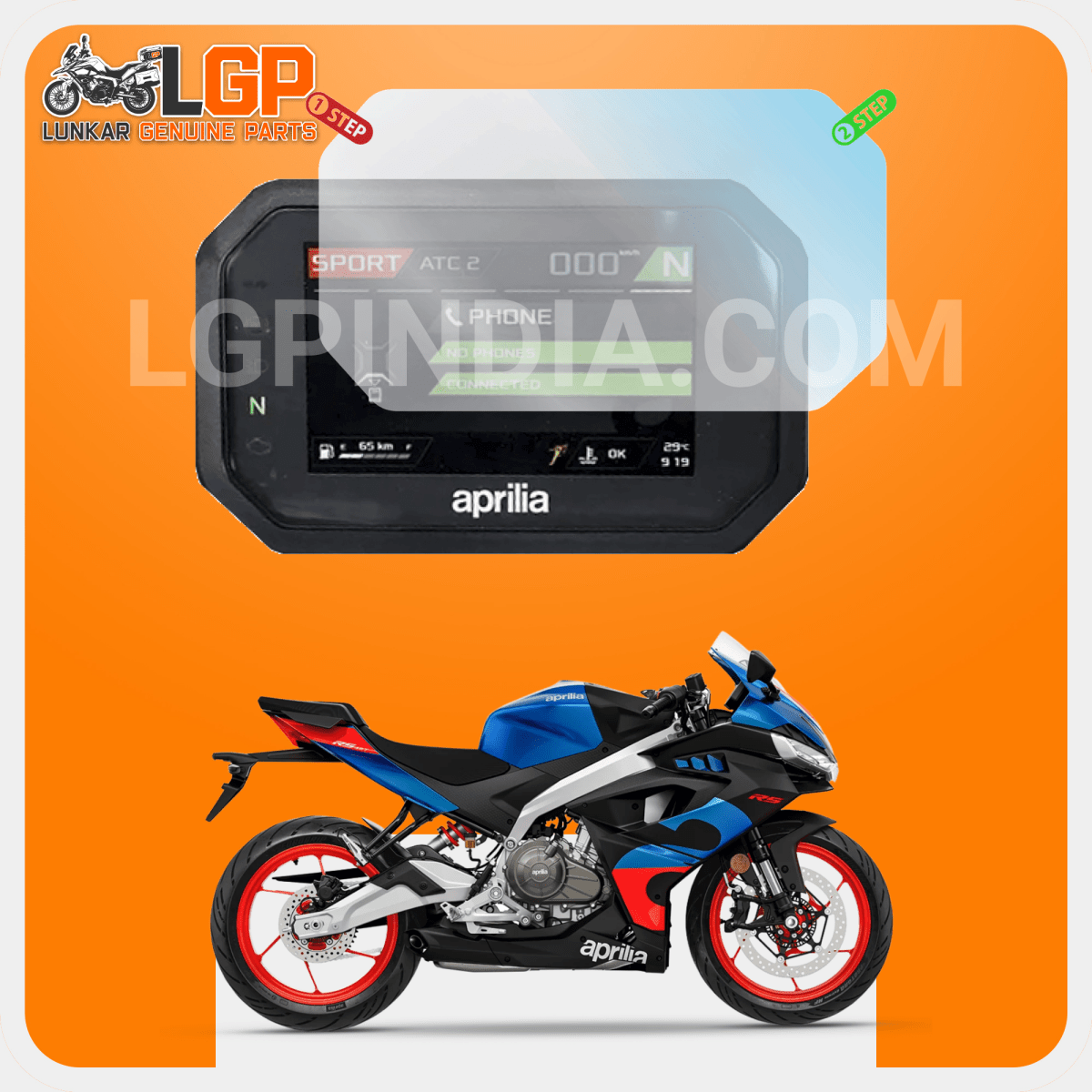 LGP SCREEN GUARD DISPLAY PROTECTOR APRILLAAPRILLIA RS 457 - LGP India