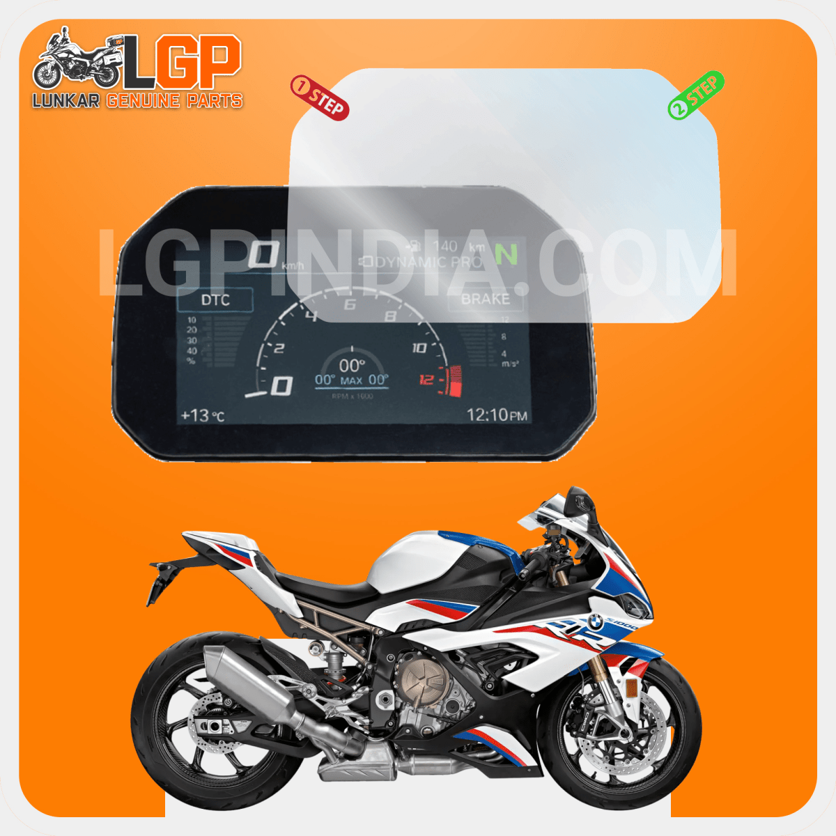 LGP SCREEN GUARD DISPLAY PROTECTOR BMW"BMW S1000 RR/ XR R1250 GS/ R 2019 F900R/ XR 2020/ F750 850 GS 2018/ R1200 GS" - LGP India
