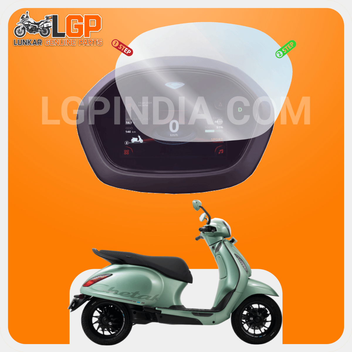 LGP SCREEN GUARD DISPLAY PROTECTOR CHETAKPREMIUM 3501/ 3502 (WITH TOUCH / TFT METER) - LGP India