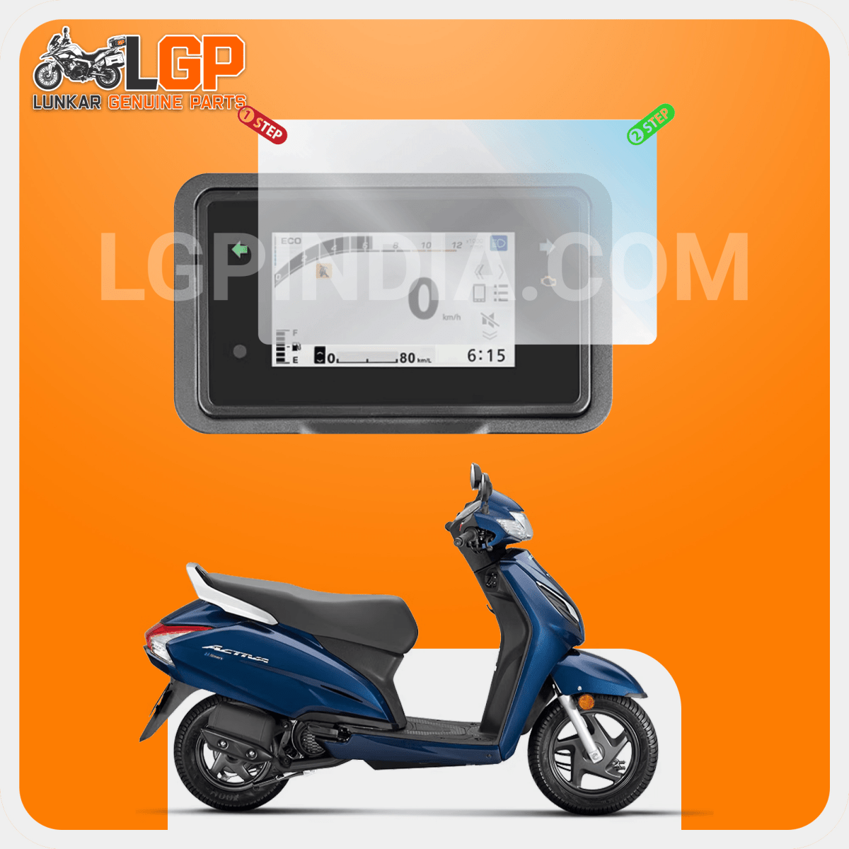 LGP SCREEN GUARD DISPLAY PROTECTOR HONDATFT ACTIVA 110/ 125 SP 125/ 160 DIO 110 HORNET 2.0 NX 200 - LGP India