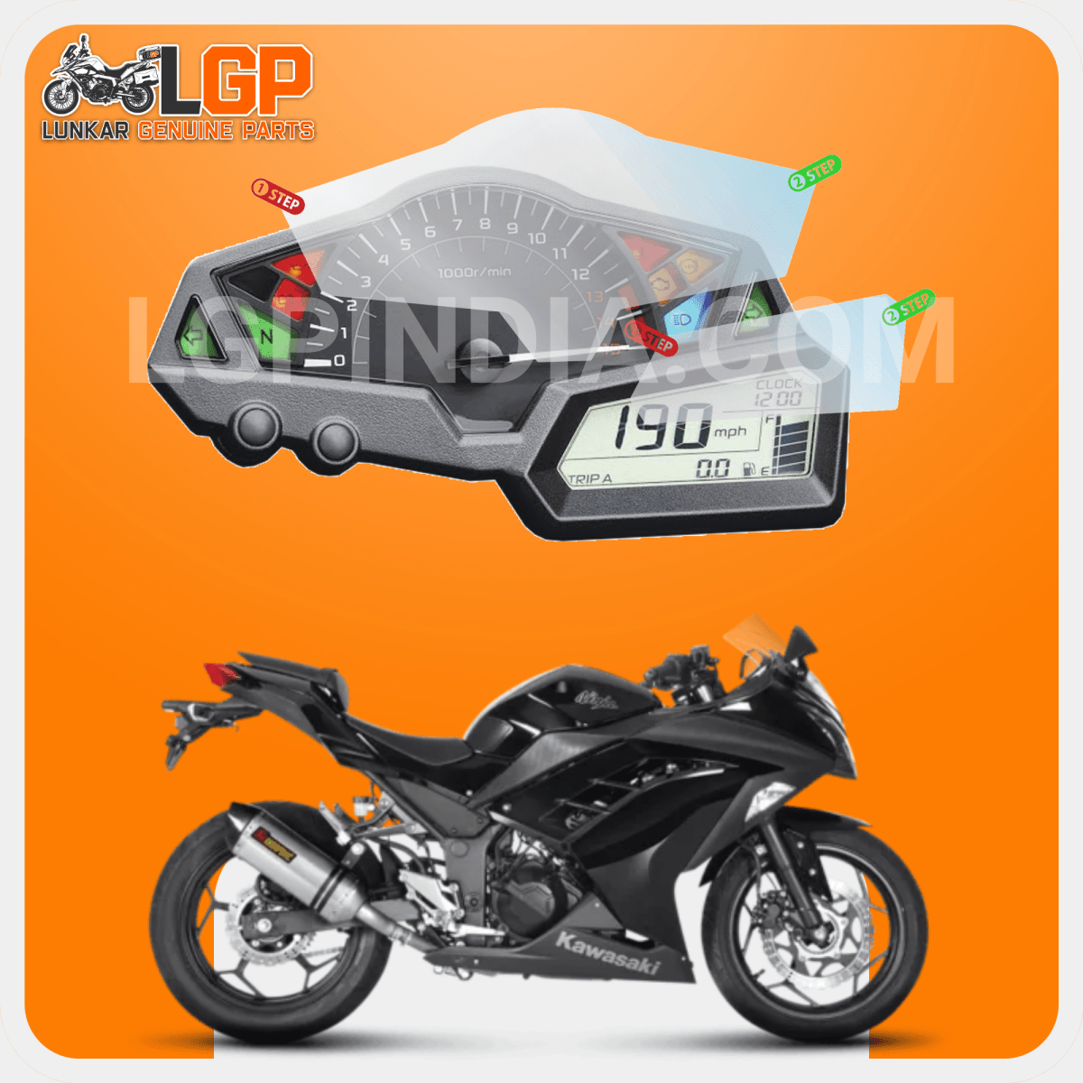 LGP SCREEN GUARD DISPLAY PROTECTOR KAWASAKININJA 300 - LGP India