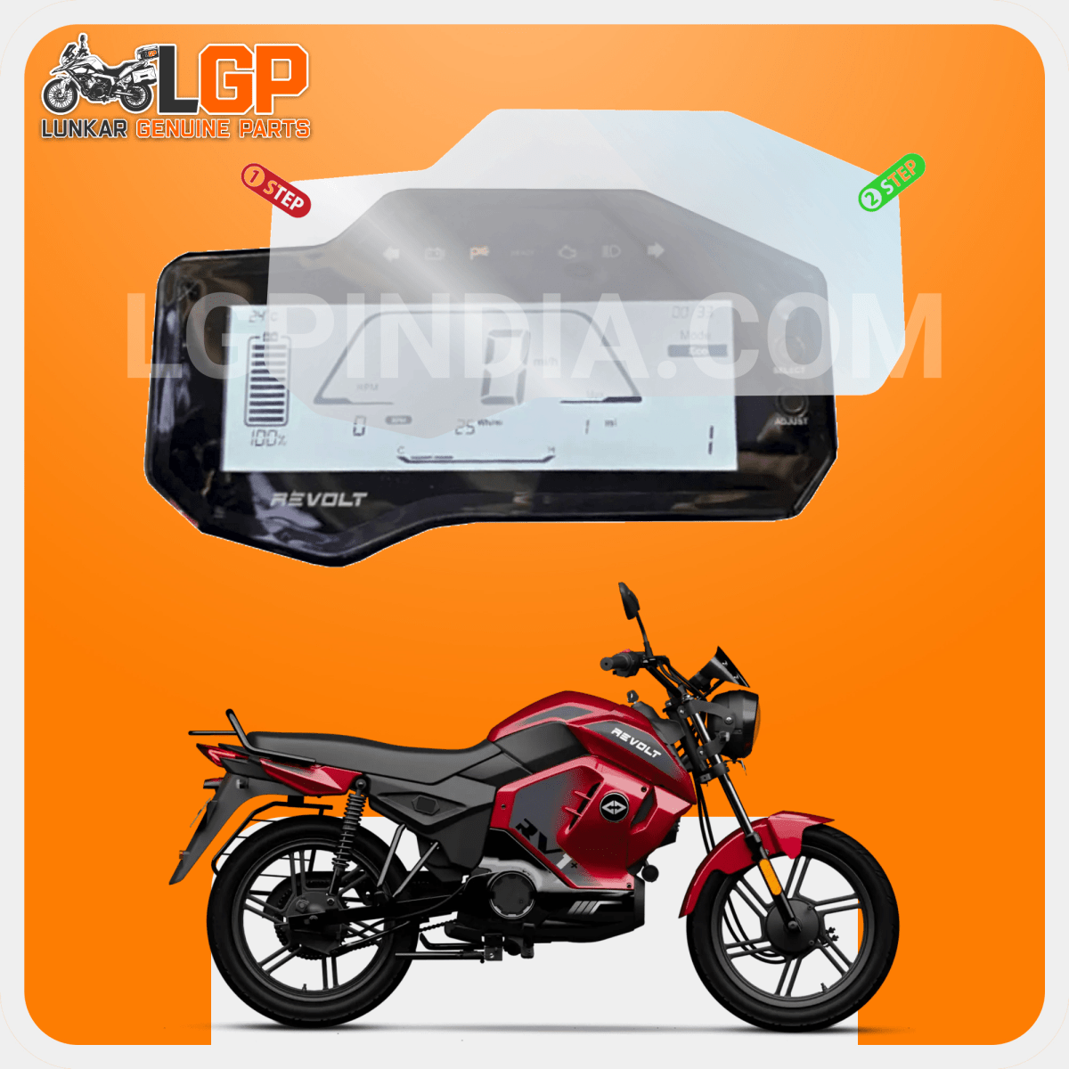 LGP SCREEN GUARD DISPLAY PROTECTOR REVOLTREVOLT RV1 / RV1+ / RV BLAZE X - LGP India