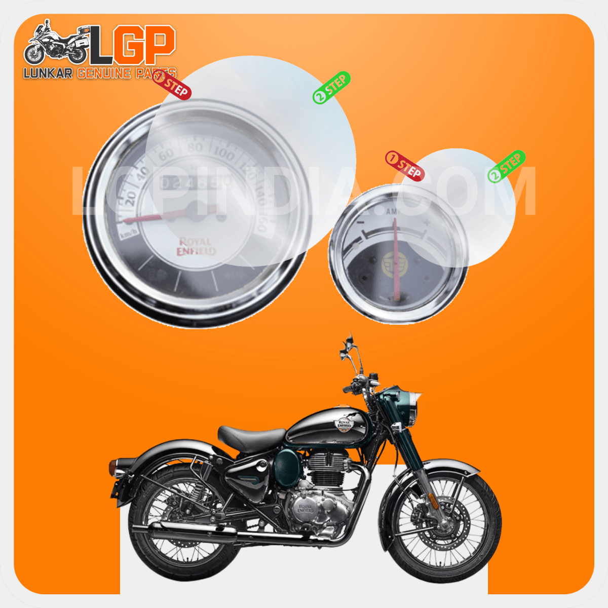 LGP SCREEN GUARD DISPLAY PROTECTOR ROYAL ENFIELDCLASSIC 350 / 500 - LGP India