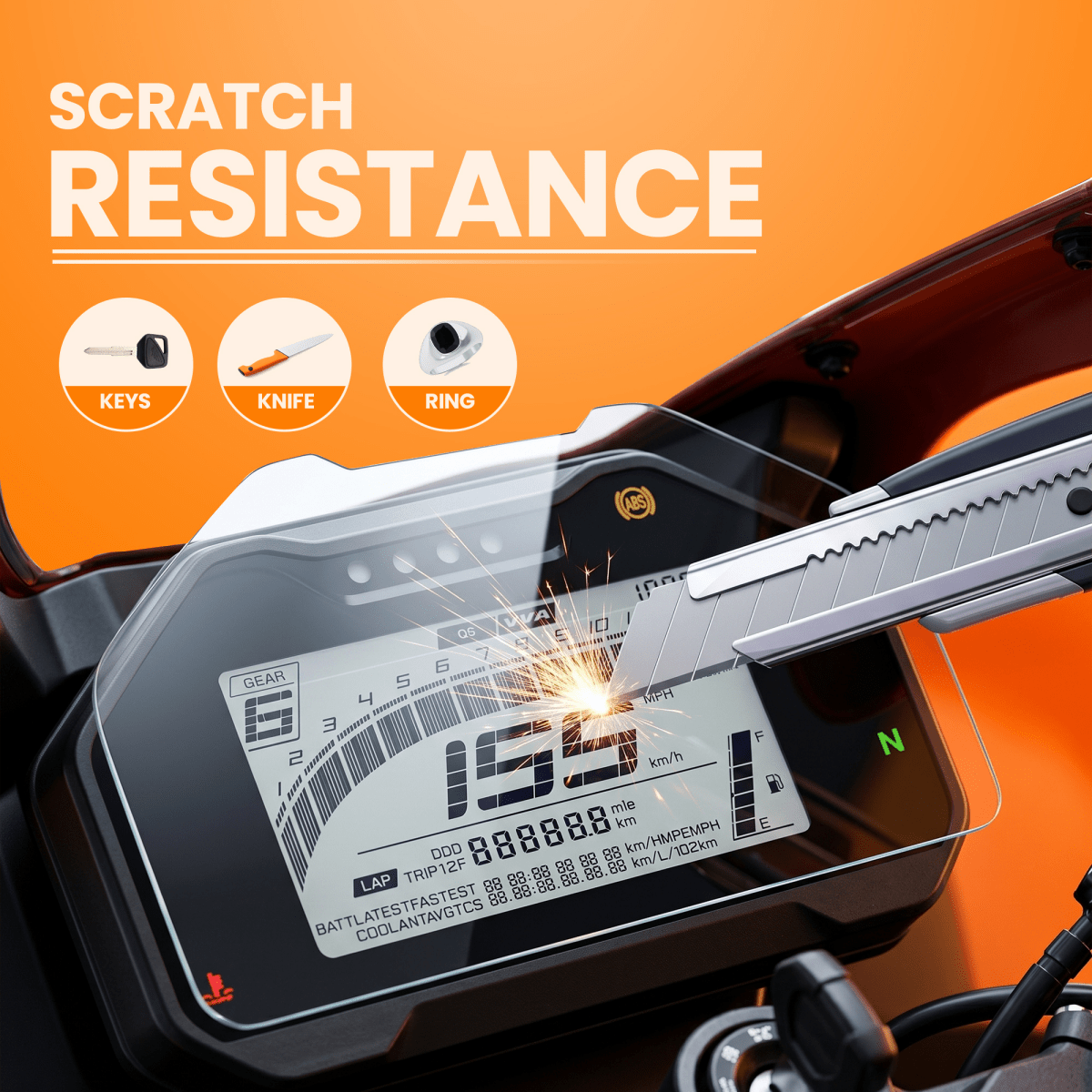 LGP SCREEN GUARD DISPLAY PROTECTOR SUZUKIGIXXER 150 / GIXXER SF 150 GIXXER 250 / GIXXER SF 250 - LGP India