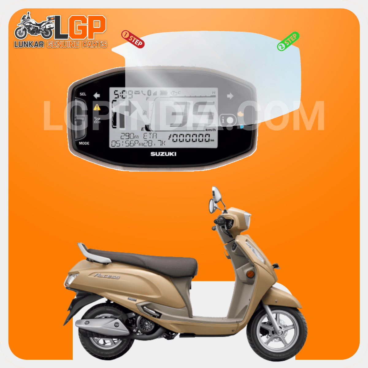 LGP SCREEN GUARD DISPLAY PROTECTOR SUZUKIACCESS 125 BT & BURGMAN - LGP India
