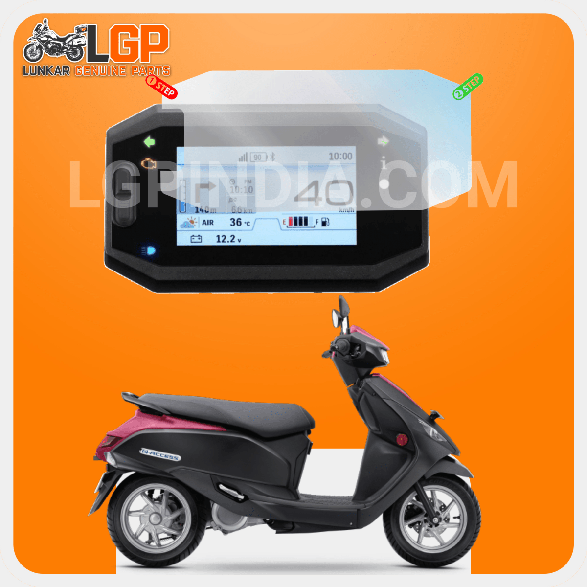 LGP SCREEN GUARD DISPLAY PROTECTOR SUZUKIACCESS 125 (TFT METER) - LGP India