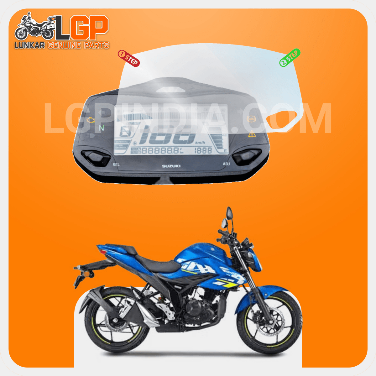 LGP SCREEN GUARD DISPLAY PROTECTOR SUZUKIGIXXER 150 / GIXXER SF 150 GIXXER 250 / GIXXER SF 250 - LGP India