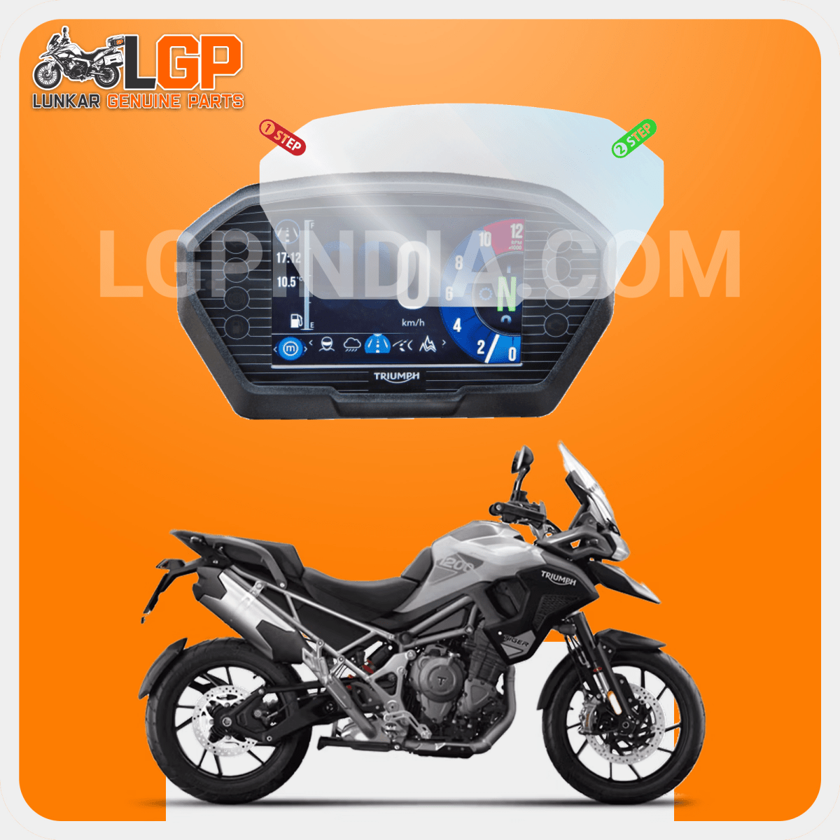 LGP SCREEN GUARD DISPLAY PROTECTOR TRIUMPHTIGER 1200 2018+/ TRIUMP RS/ TIGER 800 & 850 - LGP India
