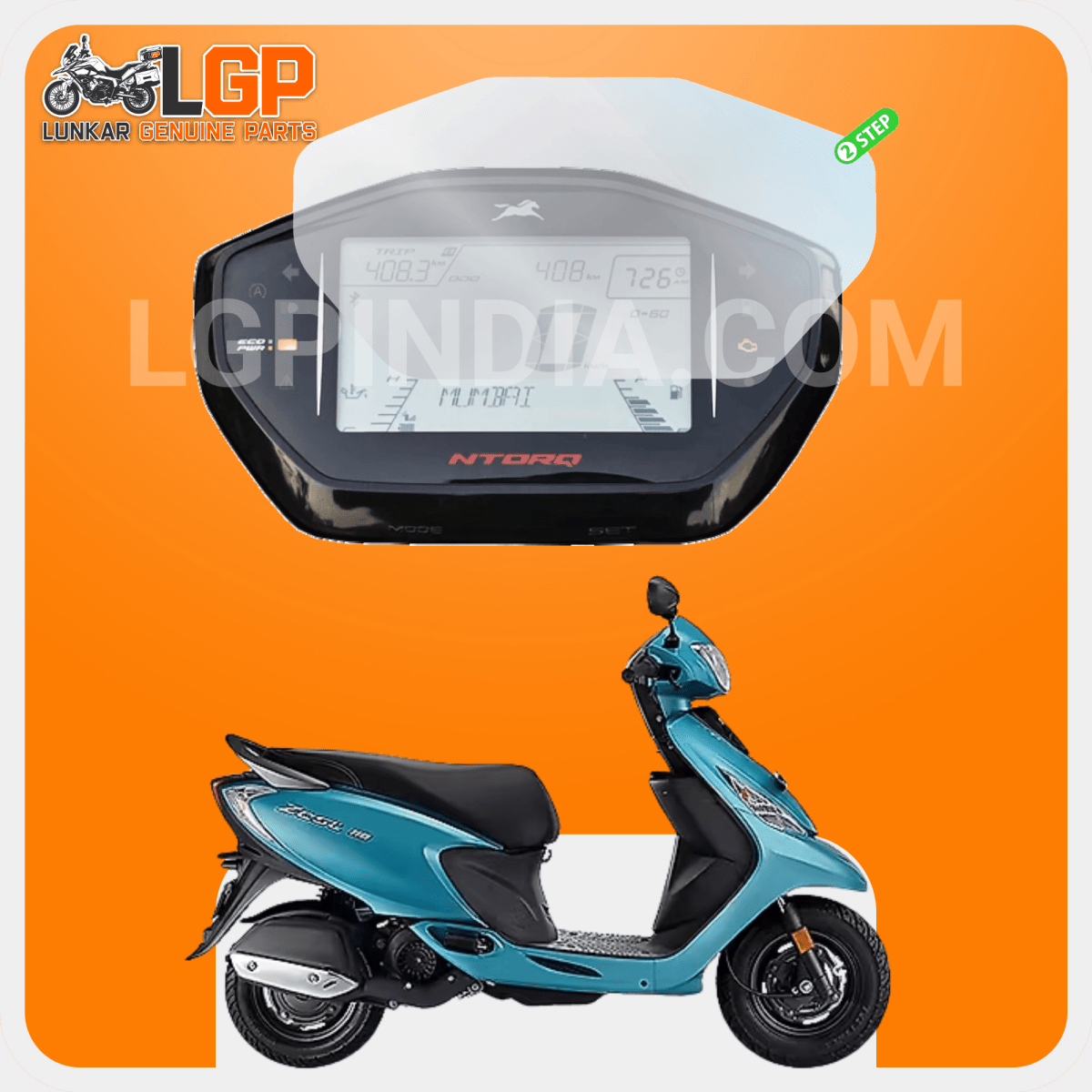 LGP SCREEN GUARD DISPLAY PROTECTOR TVSJUPITER 110 ZX SMART XONNECT NTORQ 125 - LGP India