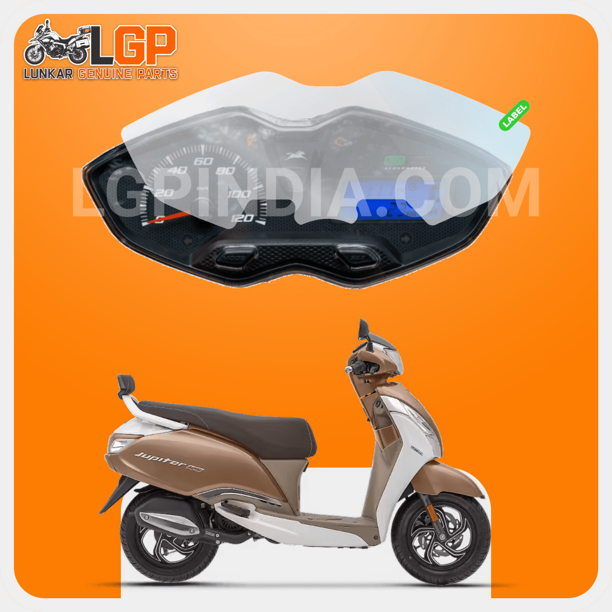 LGP SCREEN GUARD DISPLAY PROTECTOR TVSJUPITER 125 (WITH BUTTON HOLE) - LGP India