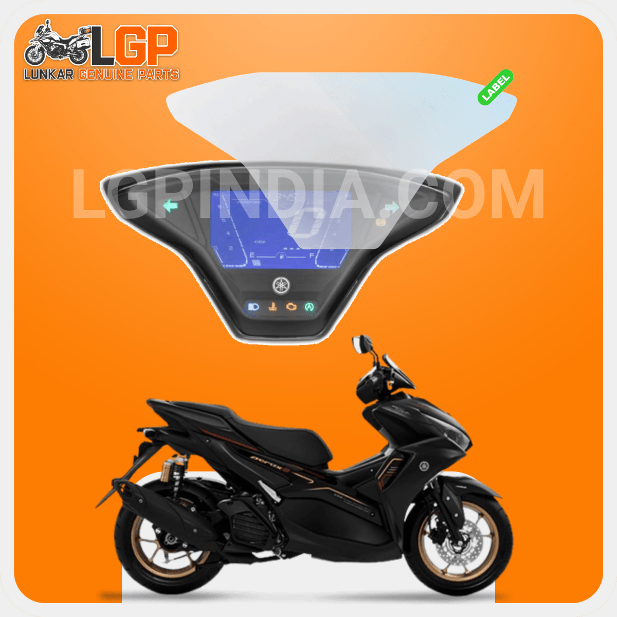 LGP SCREEN GUARD DISPLAY PROTECTOR YAMAHAAEROX 155 / 155 VS - LGP India
