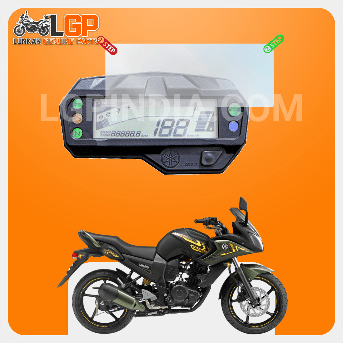 LGP SCREEN GUARD DISPLAY PROTECTOR YAMAHAFZ v2/ FAZER v2 - LGP India